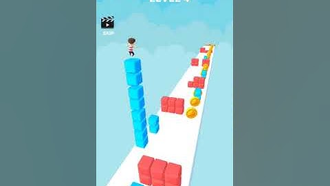 Cube Stacker Surfer 3D- All Level Gameplay Android,ios Level 4 | Android Gameplay Daily