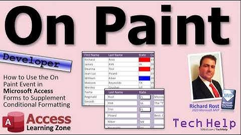 How to Use the On Paint Event in Microsoft Access Forms to Supplement Conditional Formatting