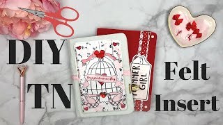 DIY B6 Felt Insert for Traveler's Notebook using ThePlannerSociety kit TN GIVEAWAY Winner Announced