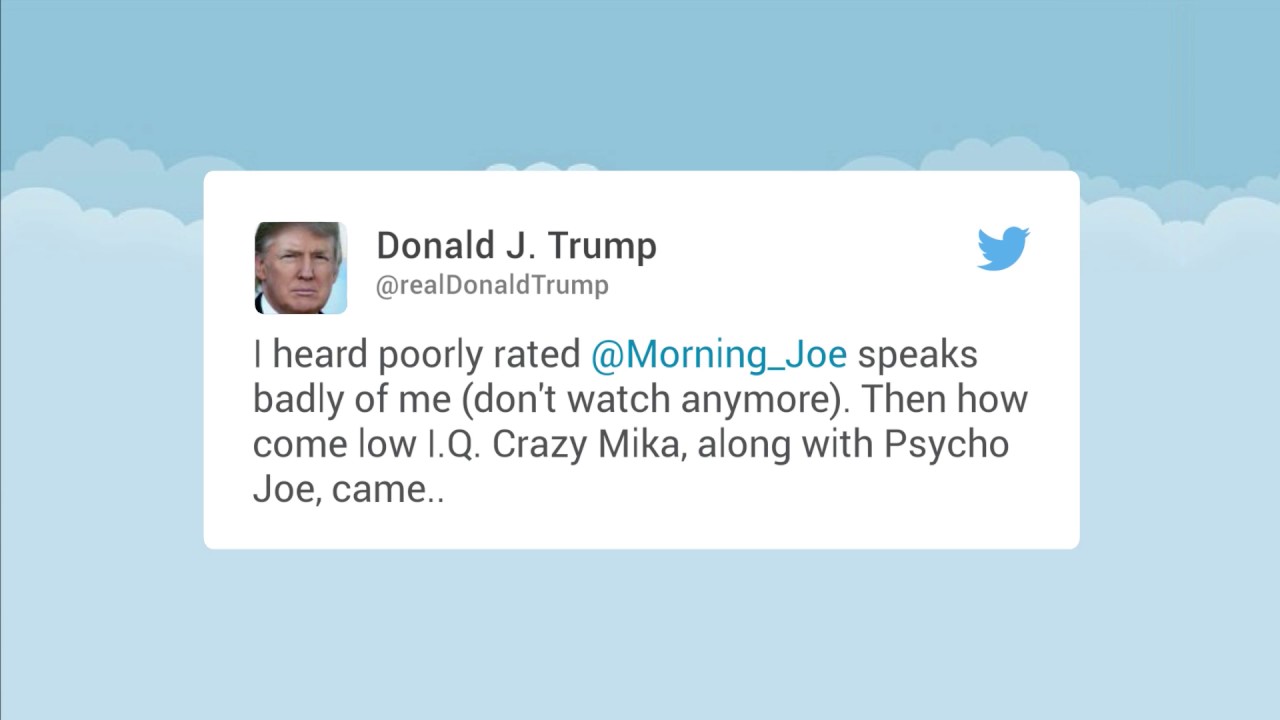 Trump ridicules 'Morning Joe' hosts in tweets about bleeding face-lift