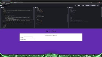 #100DaysOfCode Day 5/100 - Building A Survey Form! #1