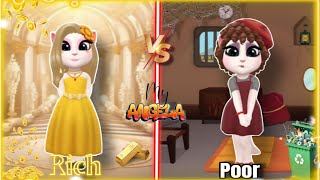 Rich vs poor my talking angela 2 makeover #angela #subscribe #viral