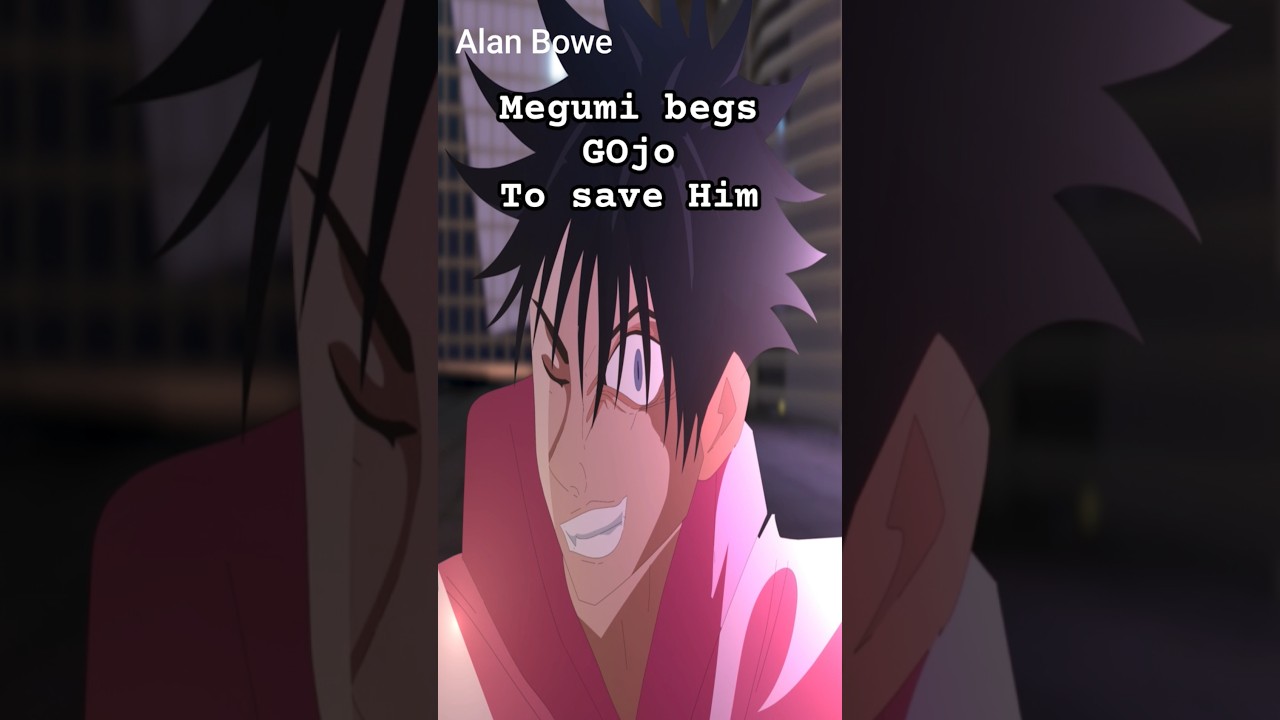 Megumi (sukuna) begs gojo to save him 