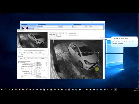 Quick startup - license plate recognition software (ANPR) Ver. 4220