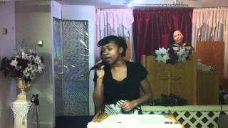Crystal Ramirez Singing Santo Jesus