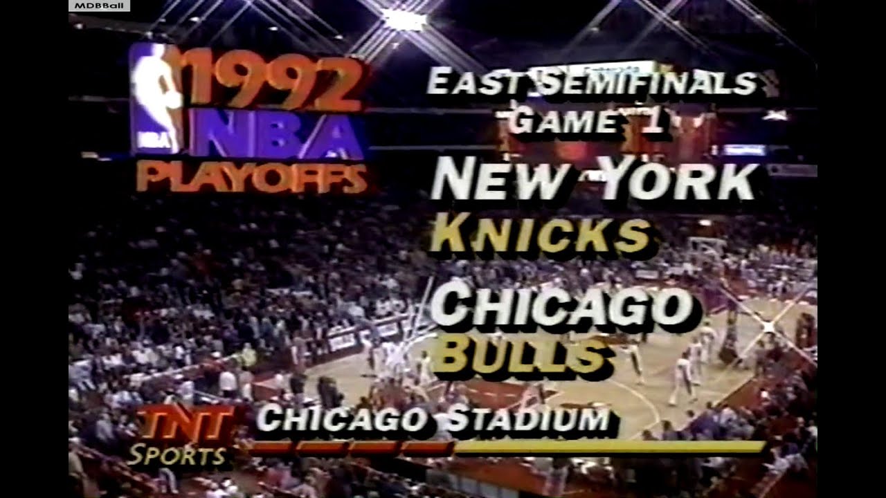 Knicks @ Bulls 1992 ECSF Game 1 (NBA On TNT)
