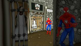 spider-man sings to lock the prisoner thanos back inside! #spiderman​ #viral​ #funny​ #comedy​
