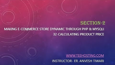 32 Calculating Product Price Multi Vendor E Commerce Website In PHP MySQLi