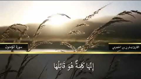 تلاوة طيبة برواية حفص عن عاصم { القارئ الحضرمي يسلم بن وبر }