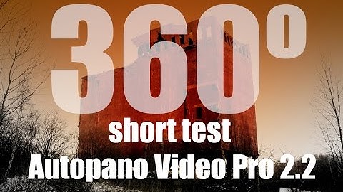 360 video stitching test - Kolor Autopano Video Pro 2.2  [4K]
