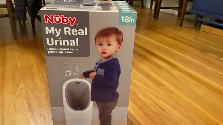 Nûby's "My Real Urinal" unboxing and review - toddler potty training standing toilet