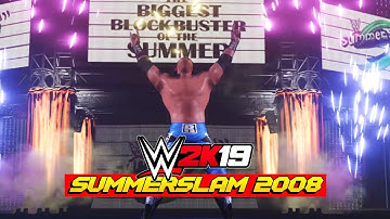 WWE 2K19 Creations: SummerSlam 2008 | Create An Arena