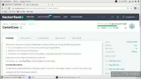 Camel Case Hacker Rank Solution in C++ programming Language
