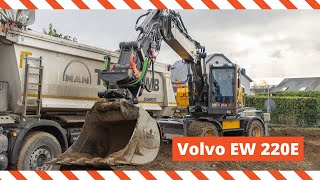 Volvo's largest wheeled excavator, Rinnen's brand new EW 220E