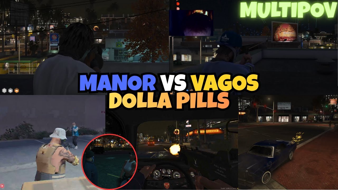 Manor против Vagos в Dolla Pills, когда Джон на совещании | MULTIPOV | NOPIXEL 4.0 GTA RP