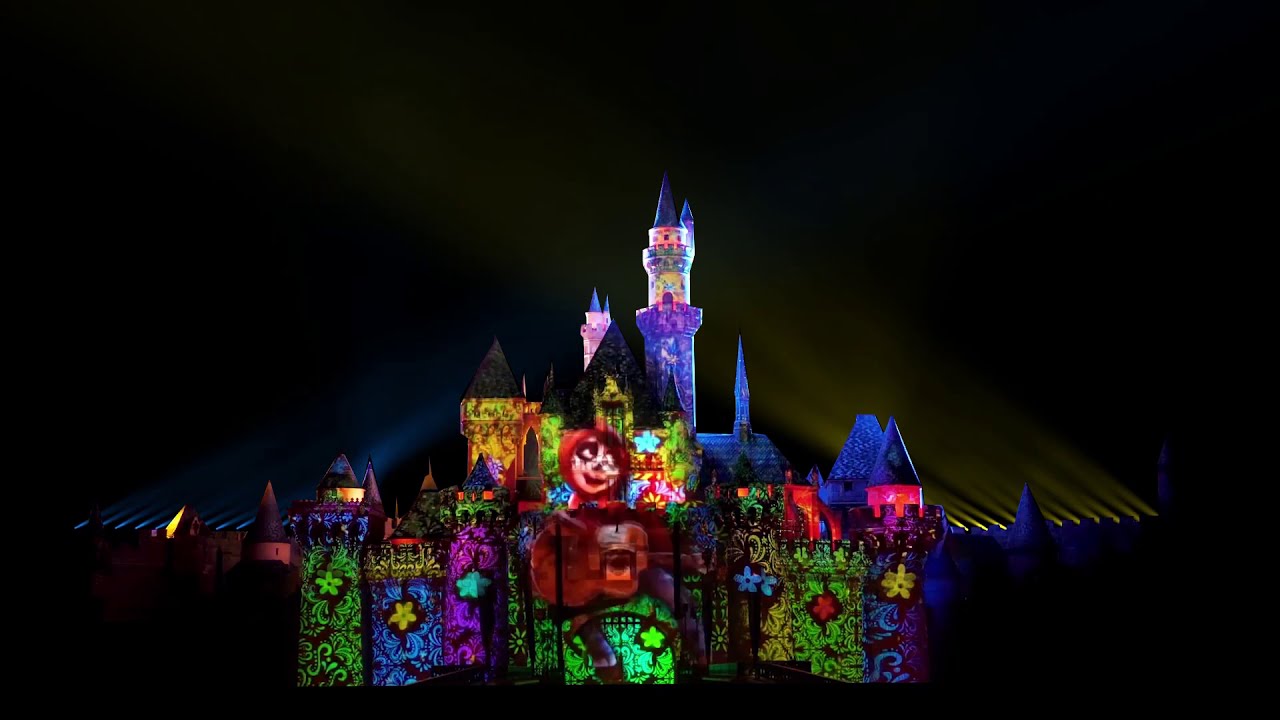 🏰 Mickey's Mix Magic - Disneyland 💡 Magic over Disney  Lighting Show 3D Recreation