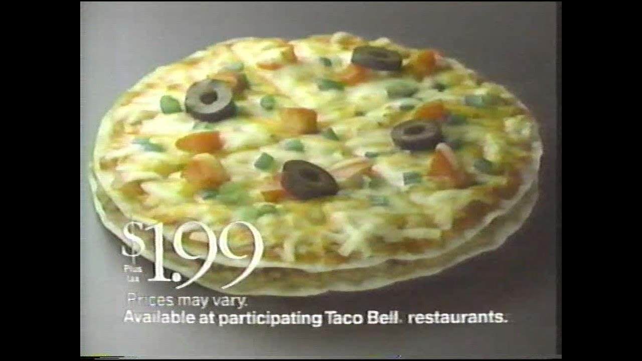 Taco Bell Mexican Pizza Commercial 1988 Youtube