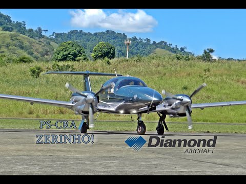 Diamond DA-62 Pouso e Decolagem com Passagem Baixa no Aeroporto de Cachoeiro SNKI