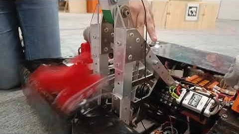 FRC4481 - 2025 Development Robot - Climbing Foot Deployment - Slow-motion