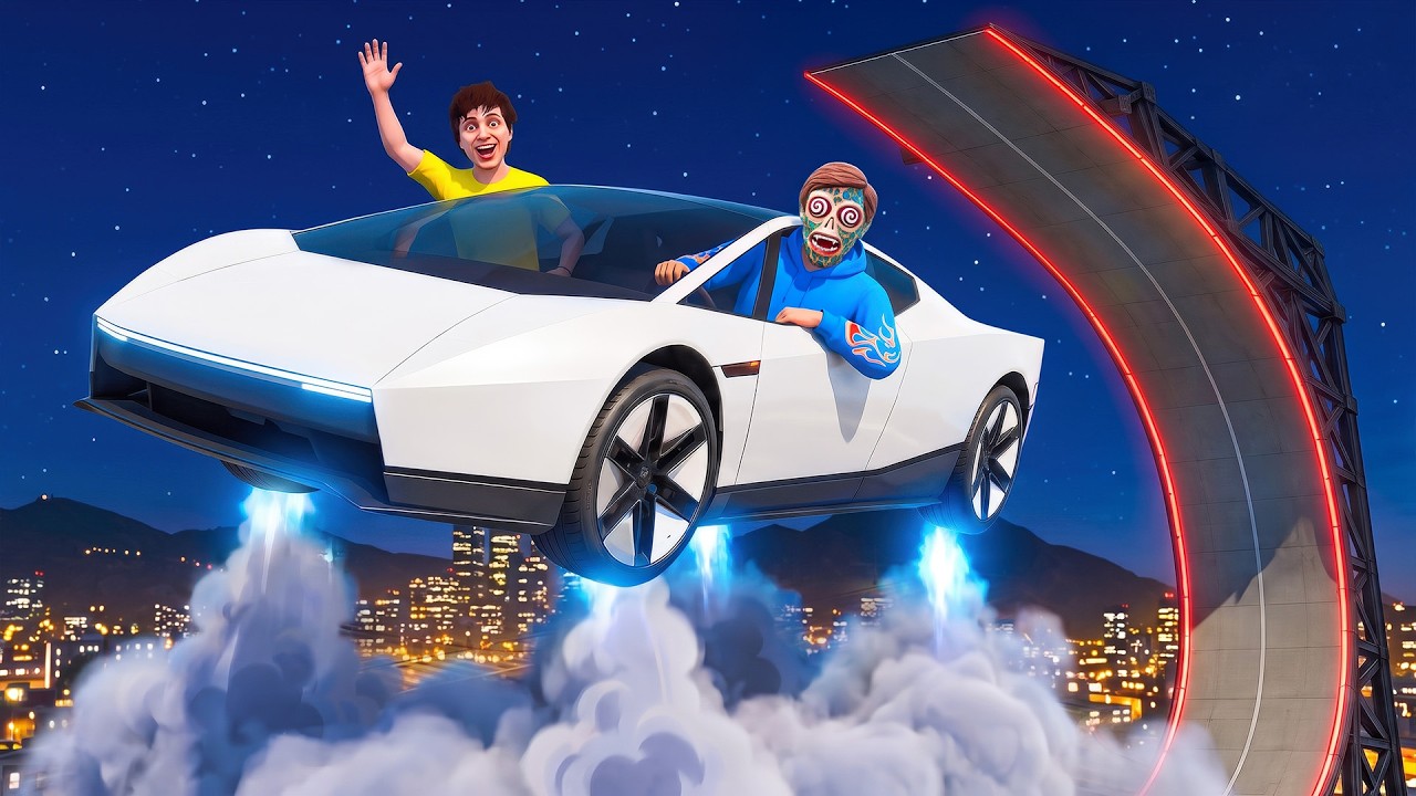 Using New TESLA ROADSTER To Troll My Friends In GTA!
