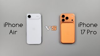 iPhone Air vs iPhone 17 Pro Speed Test & Camera Comparison 