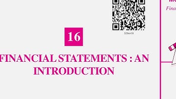 NIOS 12th Accountancy Chapter 16: Financial statements: An Introduction