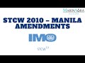 STCW 2010 Convention – Manila Amendments