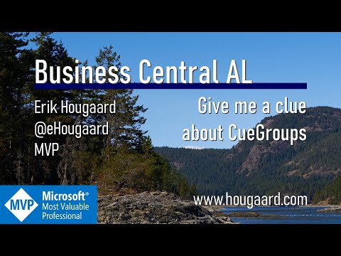 Give me a clue about CueGroups in AL and Business Central