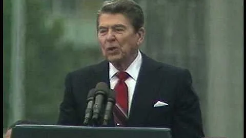 President Ronald Reagan "Tear Down This Wall" Spee...