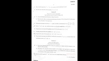 Introduction to Geometry and theory of equations _5th sem_Calicut University #shorts #mathematics