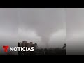 Imponente tornado causa pánico durante un buen rato en las inmediaciones del aeropuerto de Houston