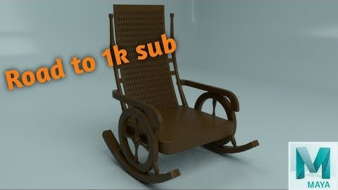 Maya Tutorial|Wooden Rocking Chair |Modeling using Autodesk Maya