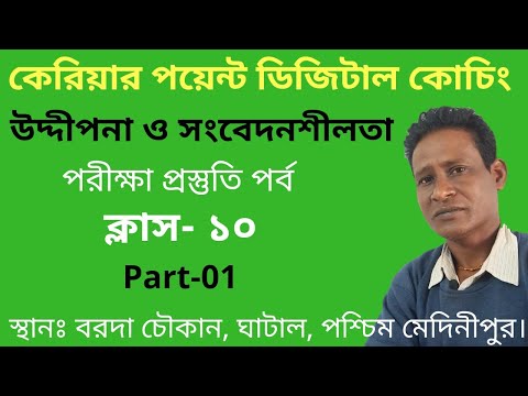 উদ্দীপনা ও সংবেদনশীলতা গুরুত্বপূর্ণ প্রশ্নোত্তর (Part 1)