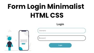 Membuat form login minimalist | HTML CSS | how to make login form html css | Tutorial Indonesia
