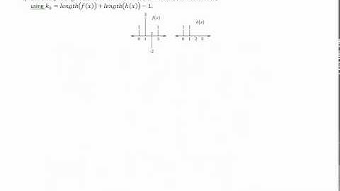 Discrete Time Convolution Example, Linear and Circular