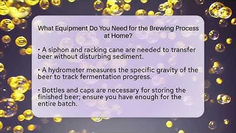 What Equipment Do You Need for the Brewing Process at Home? | The Pint Guy
