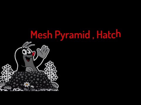 AutoCAD ( Autodesk ) - Sixth professional training session (Mesh Pyramid, Hatch).