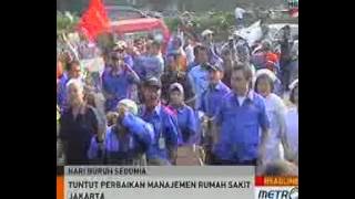 Dokter dan Perawat RS Sumber Waras Demo di Hari Buruh
