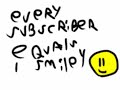Every subscriber I draw 1 smiley face!