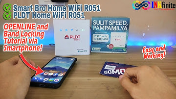 Smart Bro Home WiFi R051 and PLDT WiFi R051 OPENLINE and BAND LOCKING Tutorial via Phone | INKfinite