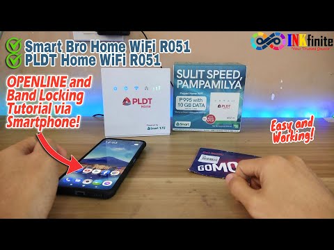 Smart Bro Home WiFi R051 and PLDT WiFi R051 OPENLINE and BAND LOCKING Tutorial via Phone | INKfinite