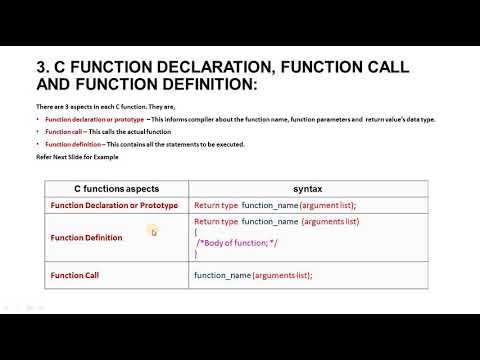Function in C
