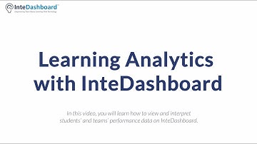 Learning Analytics with InteDashboard