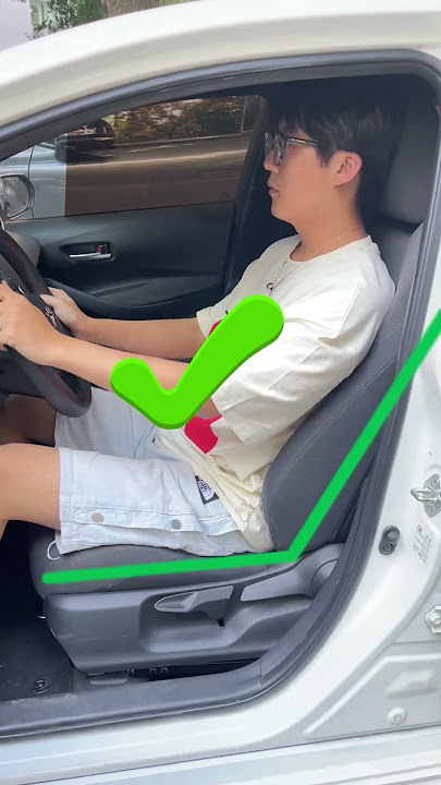 How to adjust the car seat correctly?#car #driving #tips #automotive
