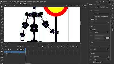 Adobe Animate #11 - Road Safety Animation Part 4a - Bone Tool Animation