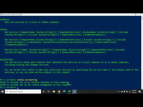 Enabling PowerShell remoting