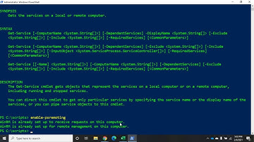 Enabling PowerShell remoting