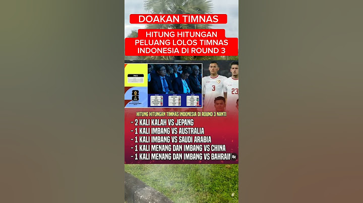 DOAKAN TIMNAS !! HITUNG HITUNGAN PELUANG LOLOS TIMNAS INDONESIA ROUND 3 PIALA DUNIA 2026#shorts