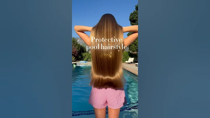 My go to protect hairstyle when I go swimming 👙💗✨#hairstyle
