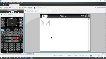 Solving matrices on a CAS